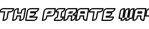 Font : Bug2K-Oblique Custom Text : The Pirate Way Test your own text here Click to download or to view this font on a tshirt that can be custom printed in Bali