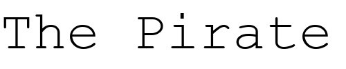 Font : Bulgarian-Courier Custom Text : The Pirate Way Test your own text here Click to download or to view this font on a tshirt that can be custom printed in Bali