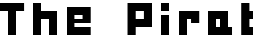 Font : Bulky-Pixels Custom Text : The Pirate Way Test your own text here Click to download or to view this font on a tshirt that can be custom printed in Bali