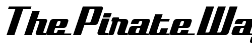 Font : Bullet-RegularScript Custom Text : The Pirate Way Test your own text here Click to download or to view this font on a tshirt that can be custom printed in Bali