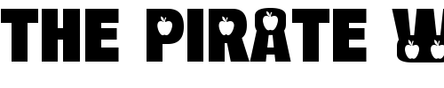Font : BulltoadApple-Regular Custom Text : The Pirate Way Test your own text here Click to download or to view this font on a tshirt that can be custom printed in Bali