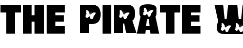 Font : BulltoadButterfly-Regular Custom Text : The Pirate Way Test your own text here Click to download or to view this font on a tshirt that can be custom printed in Bali