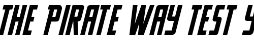 Font : CC-Stand-By4-Action-Medium Custom Text : The Pirate Way Test your own text here Click to download or to view this font on a tshirt that can be custom printed in Bali