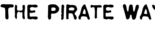 Font : CCRigorMortis-Regular Custom Text : The Pirate Way Test your own text here Click to download or to view this font on a tshirt that can be custom printed in Bali