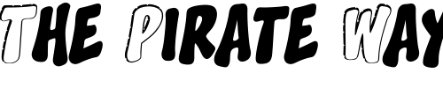 Font : CCSplashdown Custom Text : The Pirate Way Test your own text here Click to download or to view this font on a tshirt that can be custom printed in Bali
