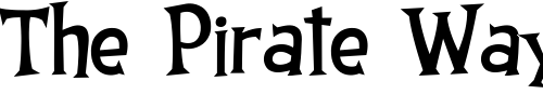 Font : CCThingamajig-Regular Custom Text : The Pirate Way Test your own text here Click to download or to view this font on a tshirt that can be custom printed in Bali
