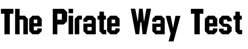 Font : CSD-Block-Bold Custom Text : The Pirate Way Test your own text here Click to download or to view this font on a tshirt that can be custom printed in Bali
