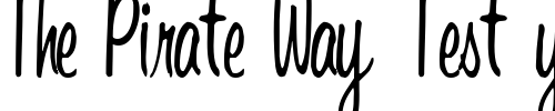 Font : Can-Regular-ttstd Custom Text : The Pirate Way Test your own text here Click to download or to view this font on a tshirt that can be custom printed in Bali