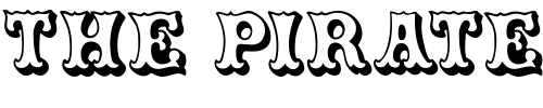 Font : CarnivalMF-OpenShadow Custom Text : The Pirate Way Test your own text here Click to download or to view this font on a tshirt that can be custom printed in Bali