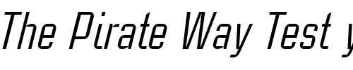 Font : CaseStudyNoOne-LT-Italic Custom Text : The Pirate Way Test your own text here Click to download or to view this font on a tshirt that can be custom printed in Bali