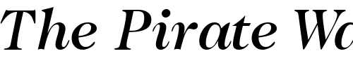 Font : CaslonTwoMediumSSK-Italic Custom Text : The Pirate Way Test your own text here Click to download or to view this font on a tshirt that can be custom printed in Bali