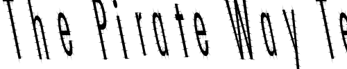 Font : CatScratch-Thin-Rev-Italic Custom Text : The Pirate Way Test your own text here Click to download or to view this font on a tshirt that can be custom printed in Bali