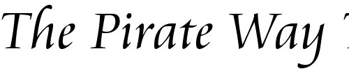 Font : Cataneo-Lt-BT-Light Custom Text : The Pirate Way Test your own text here Click to download or to view this font on a tshirt that can be custom printed in Bali