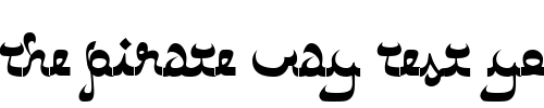 Font : Catharsis-Bedouin Custom Text : The Pirate Way Test your own text here Click to download or to view this font on a tshirt that can be custom printed in Bali