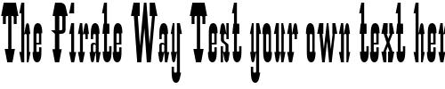 Font : Cattle-Annie Custom Text : The Pirate Way Test your own text here Click to download or to view this font on a tshirt that can be custom printed in Bali