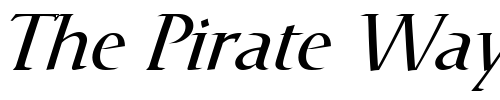 Font : Catull-Italic Custom Text : The Pirate Way Test your own text here Click to download or to view this font on a tshirt that can be custom printed in Bali