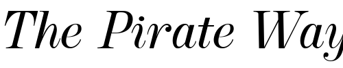 Font : Cavetto-Italic-JF Custom Text : The Pirate Way Test your own text here Click to download or to view this font on a tshirt that can be custom printed in Bali