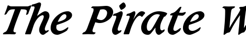 Font : Caxton-Bold-Italic Custom Text : The Pirate Way Test your own text here Click to download or to view this font on a tshirt that can be custom printed in Bali