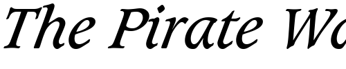 Font : Caxton-Book-Italic Custom Text : The Pirate Way Test your own text here Click to download or to view this font on a tshirt that can be custom printed in Bali