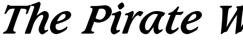 Font : Caxton-LT-Bold-Italic Custom Text : The Pirate Way Test your own text here Click to download or to view this font on a tshirt that can be custom printed in Bali
