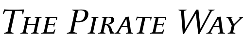 Font : CelesteCaps-Italic Custom Text : The Pirate Way Test your own text here Click to download or to view this font on a tshirt that can be custom printed in Bali