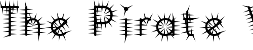 Font : CennerikSpiked Custom Text : The Pirate Way Test your own text here Click to download or to view this font on a tshirt that can be custom printed in Bali