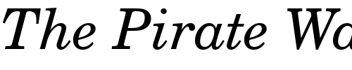 Font : CentSchbook-BT-Italic Custom Text : The Pirate Way Test your own text here Click to download or to view this font on a tshirt that can be custom printed in Bali