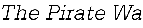 Font : Centric-Light-SSi-Light-Italic Custom Text : The Pirate Way Test your own text here Click to download or to view this font on a tshirt that can be custom printed in Bali