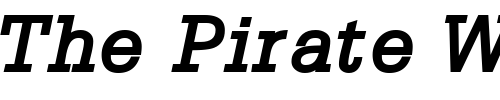 Font : CentricSSK-BoldItalic Custom Text : The Pirate Way Test your own text here Click to download or to view this font on a tshirt that can be custom printed in Bali