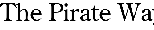 Font : Centurion Custom Text : The Pirate Way Test your own text here Click to download or to view this font on a tshirt that can be custom printed in Bali