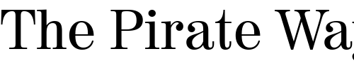 Font : Century-725-BT Custom Text : The Pirate Way Test your own text here Click to download or to view this font on a tshirt that can be custom printed in Bali