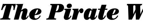 Font : Century-Black-Condensed-SSi-Black-Condensed-Italic Custom Text : The Pirate Way Test your own text here Click to download or to view this font on a tshirt that can be custom printed in Bali