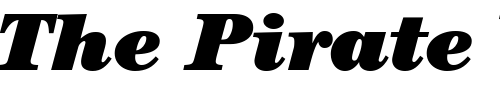 Font : Century-Black-SSi-Black-Italic Custom Text : The Pirate Way Test your own text here Click to download or to view this font on a tshirt that can be custom printed in Bali