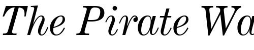 Font : Century-Expanded-Italic-BT Custom Text : The Pirate Way Test your own text here Click to download or to view this font on a tshirt that can be custom printed in Bali