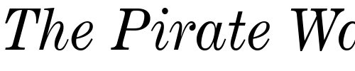 Font : Century-Expanded-SSi-Expanded-Italic Custom Text : The Pirate Way Test your own text here Click to download or to view this font on a tshirt that can be custom printed in Bali