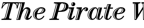 Font : Century-Htld-OS-ITC-TT-Italic Custom Text : The Pirate Way Test your own text here Click to download or to view this font on a tshirt that can be custom printed in Bali