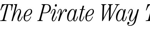 Font : Century-Light-Condensed-SSi-Light-Condensed-Italic Custom Text : The Pirate Way Test your own text here Click to download or to view this font on a tshirt that can be custom printed in Bali