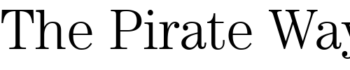 Font : Century-Light-SSi-Light Custom Text : The Pirate Way Test your own text here Click to download or to view this font on a tshirt that can be custom printed in Bali