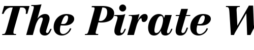 Font : Century-Reprise-Black-SSi-Black-Italic Custom Text : The Pirate Way Test your own text here Click to download or to view this font on a tshirt that can be custom printed in Bali