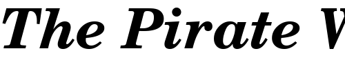 Font : Century-Schoolbook-Bold-Italic-SWA Custom Text : The Pirate Way Test your own text here Click to download or to view this font on a tshirt that can be custom printed in Bali