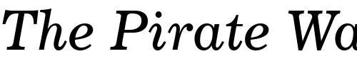 Font : Century731-BT-Italic Custom Text : The Pirate Way Test your own text here Click to download or to view this font on a tshirt that can be custom printed in Bali