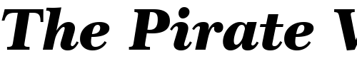 Font : Century751-Blk-BT-Black-Italic Custom Text : The Pirate Way Test your own text here Click to download or to view this font on a tshirt that can be custom printed in Bali