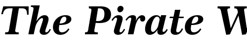 Font : Century751-No2-BT-Bold-Italic Custom Text : The Pirate Way Test your own text here Click to download or to view this font on a tshirt that can be custom printed in Bali