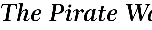 Font : Century751-SeBd-BT-Semi-Bold-Italic Custom Text : The Pirate Way Test your own text here Click to download or to view this font on a tshirt that can be custom printed in Bali