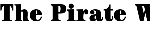 Font : CenturyBlackCondSSK Custom Text : The Pirate Way Test your own text here Click to download or to view this font on a tshirt that can be custom printed in Bali