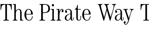 Font : CenturyLightCondSSK Custom Text : The Pirate Way Test your own text here Click to download or to view this font on a tshirt that can be custom printed in Bali