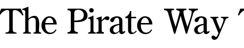 Font : CenturyRetrospectiveLightSSK Custom Text : The Pirate Way Test your own text here Click to download or to view this font on a tshirt that can be custom printed in Bali