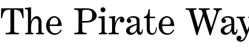 Font : Century_Becker_Expanded Custom Text : The Pirate Way Test your own text here Click to download or to view this font on a tshirt that can be custom printed in Bali