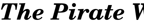 Font : Century_Becker_Schoolbook_Bold_Italic Custom Text : The Pirate Way Test your own text here Click to download or to view this font on a tshirt that can be custom printed in Bali