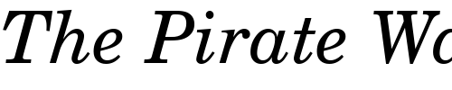 Font : Century_Becker_Schoolbook_Italic Custom Text : The Pirate Way Test your own text here Click to download or to view this font on a tshirt that can be custom printed in Bali